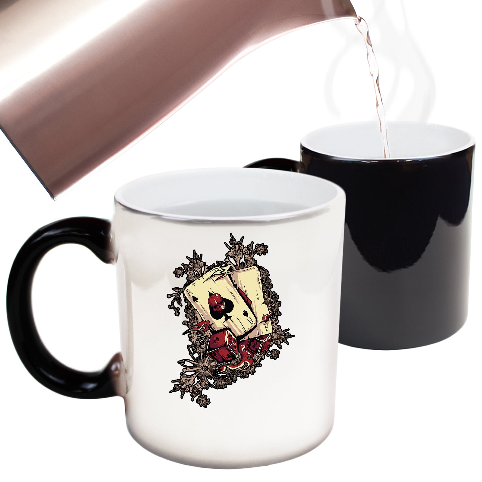 Pocket Aces Bullets Texas Holem Poker - Funny Colour Changing Mug