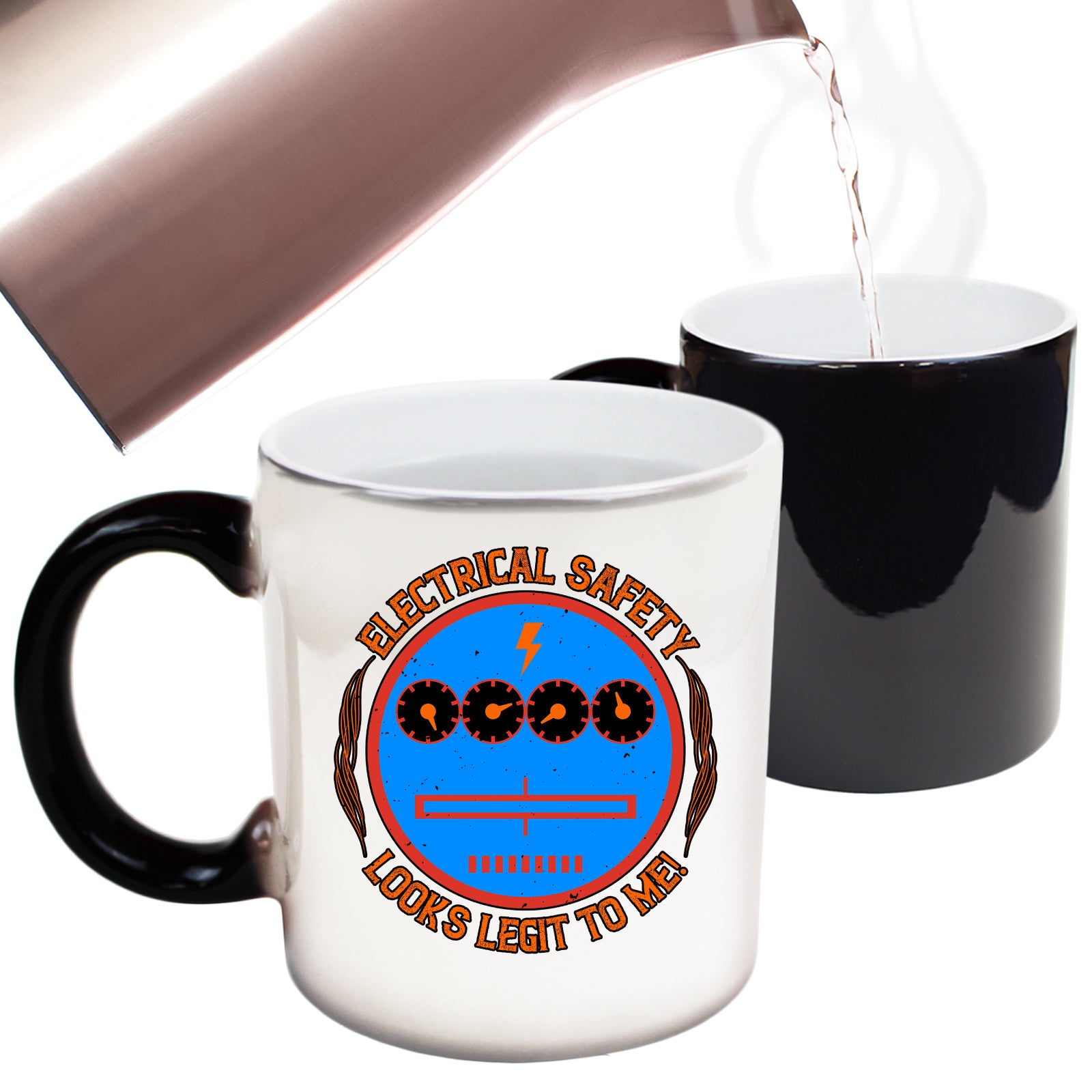 Electrician Created Because Engineers Need Heroes Too Sparky Electrician - Funny Colour Changing Mug