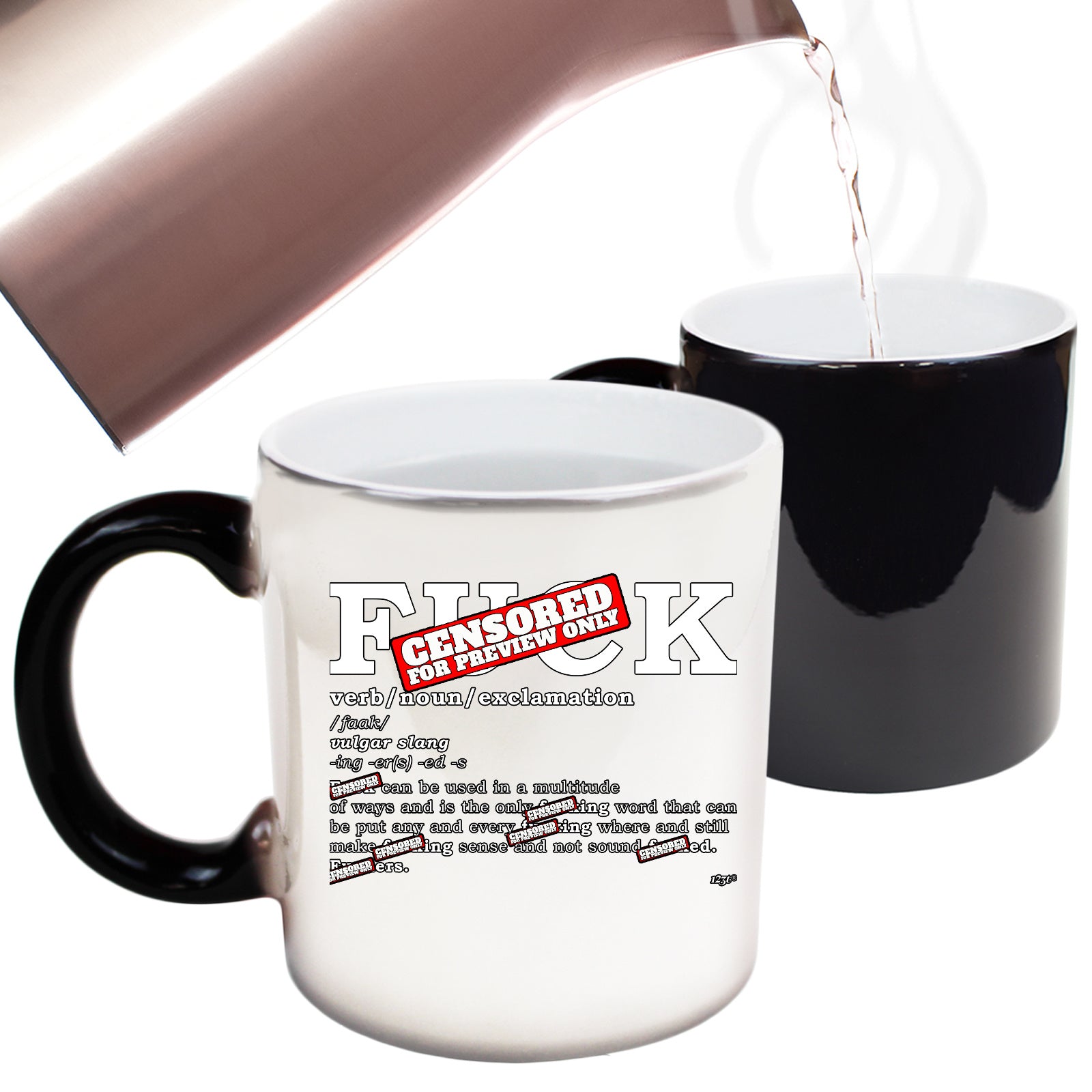 F  K Noun - Funny Colour Changing Mug Cup