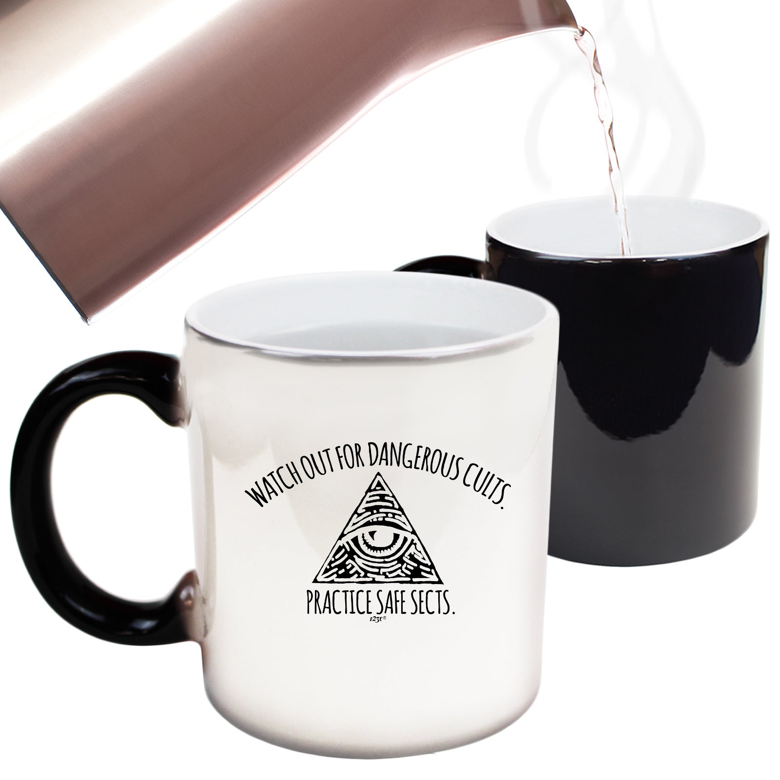 Watch Out For Dangerous Cults - Funny Colour Changing Mug