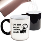 Ive Been Known To Flash People Black - Funny Colour Changing Mug