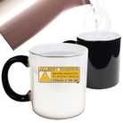 Allergy Warning Stupid People - Funny Colour Changing Mug Cup