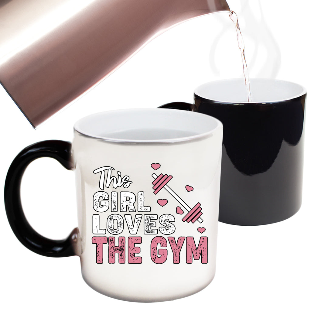 This Girl Loves The Gym Gym Bodybuilding Weights - Funny Colour Changing Mug