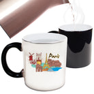Paris France Country Flag Destination - Funny Colour Changing Mug