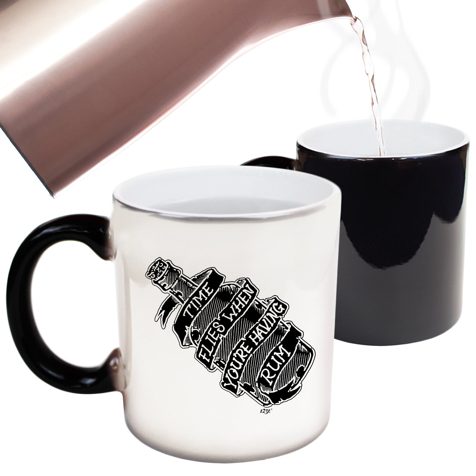 Time Flies When Your Having Rum - Funny Colour Changing Mug