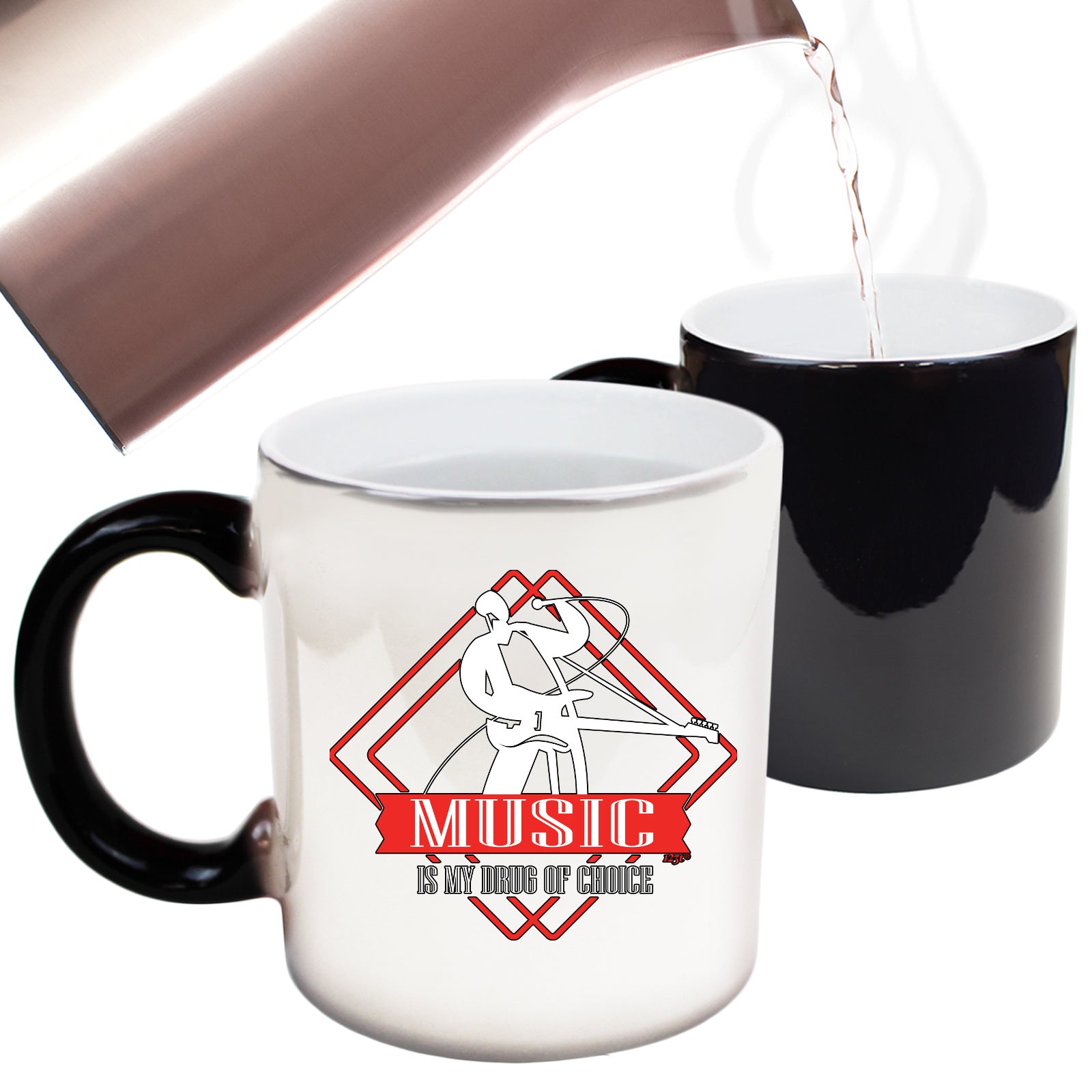 Music Is My D Of Choice Music - Funny Colour Changing Mug