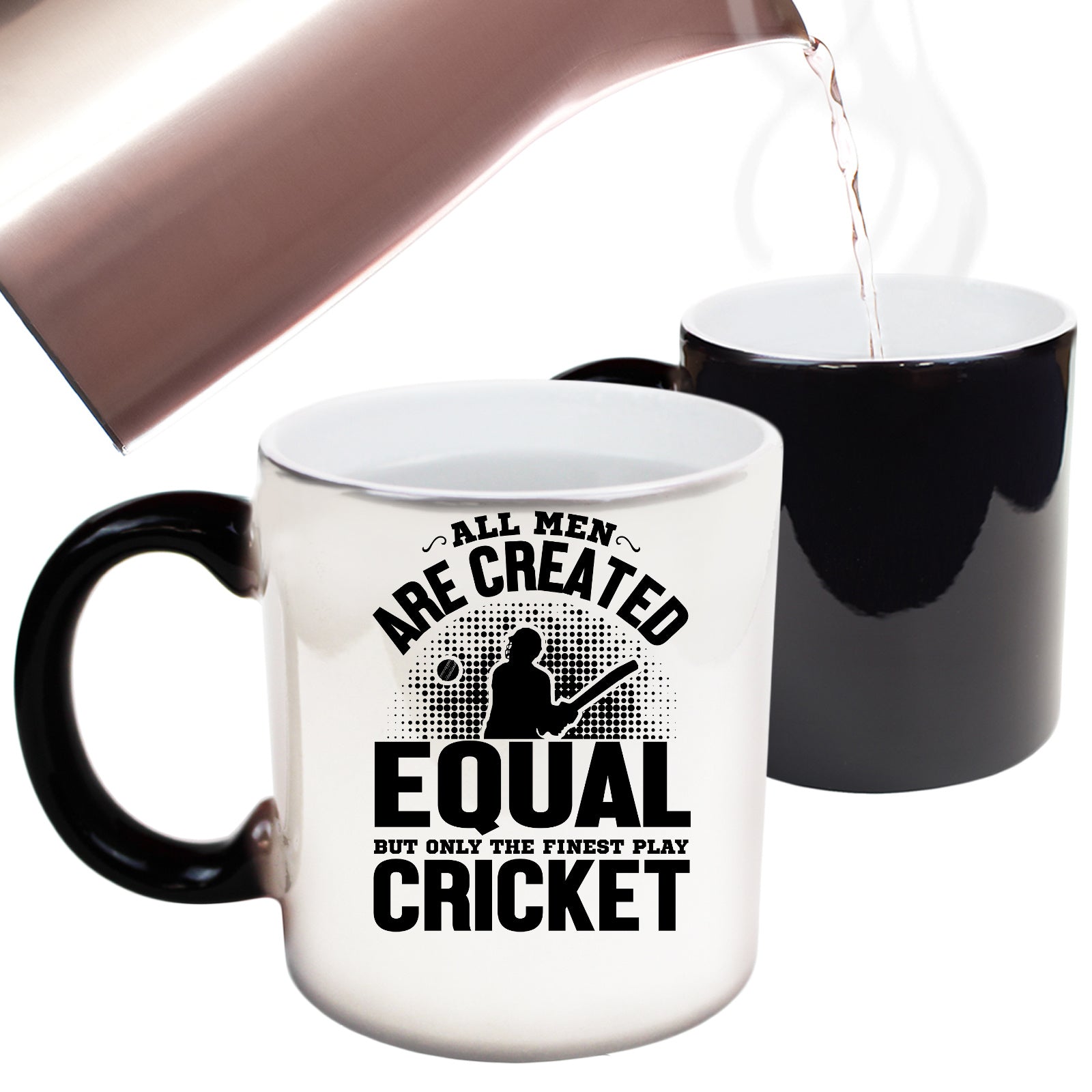 Cricket All Men Are Created Equal - Funny Colour Changing Mug