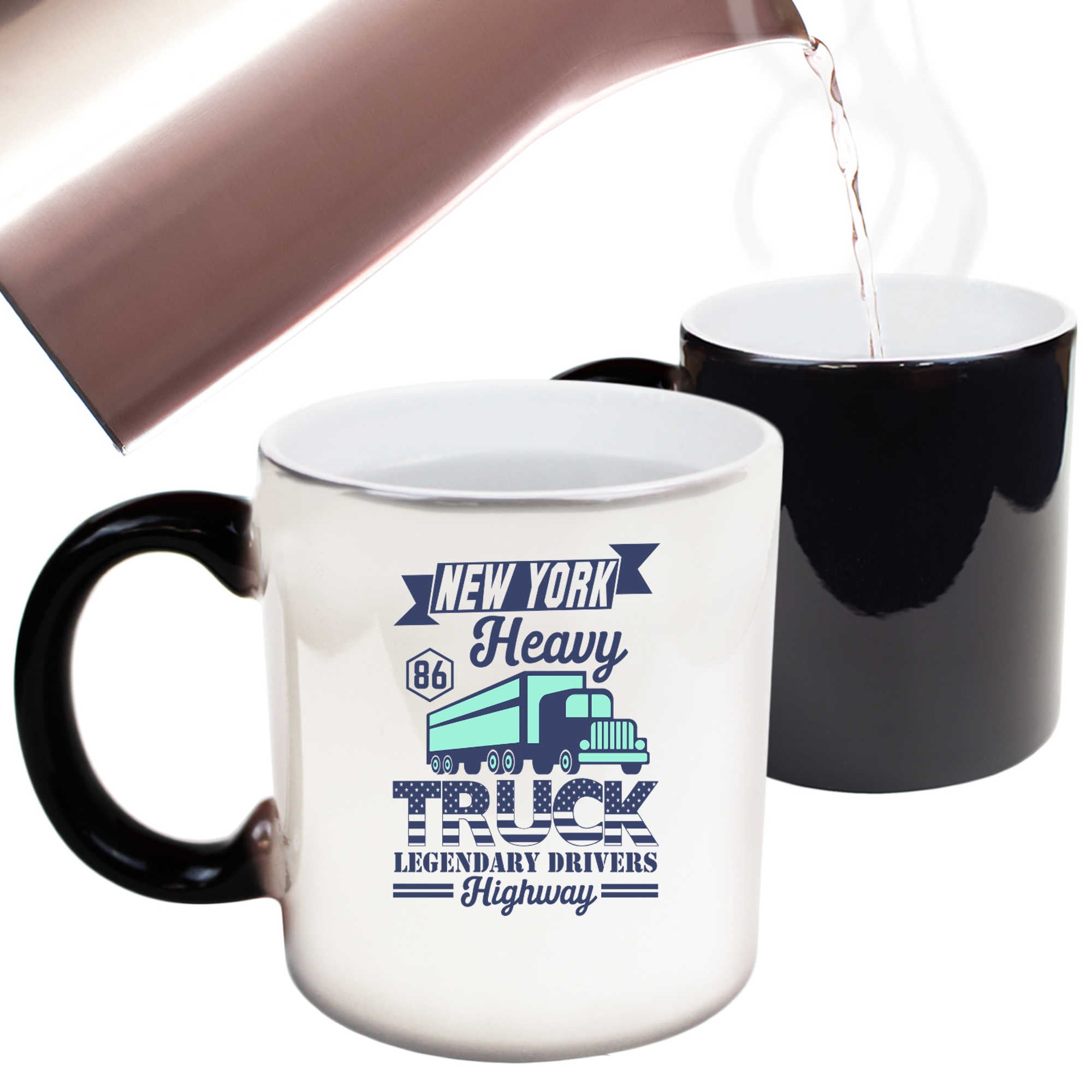 New York Heavy Truck Legendary Drivers - Funny Colour Changing Mug