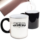 Pm Skiing Is My Cardio - Funny Colour Changing Mug