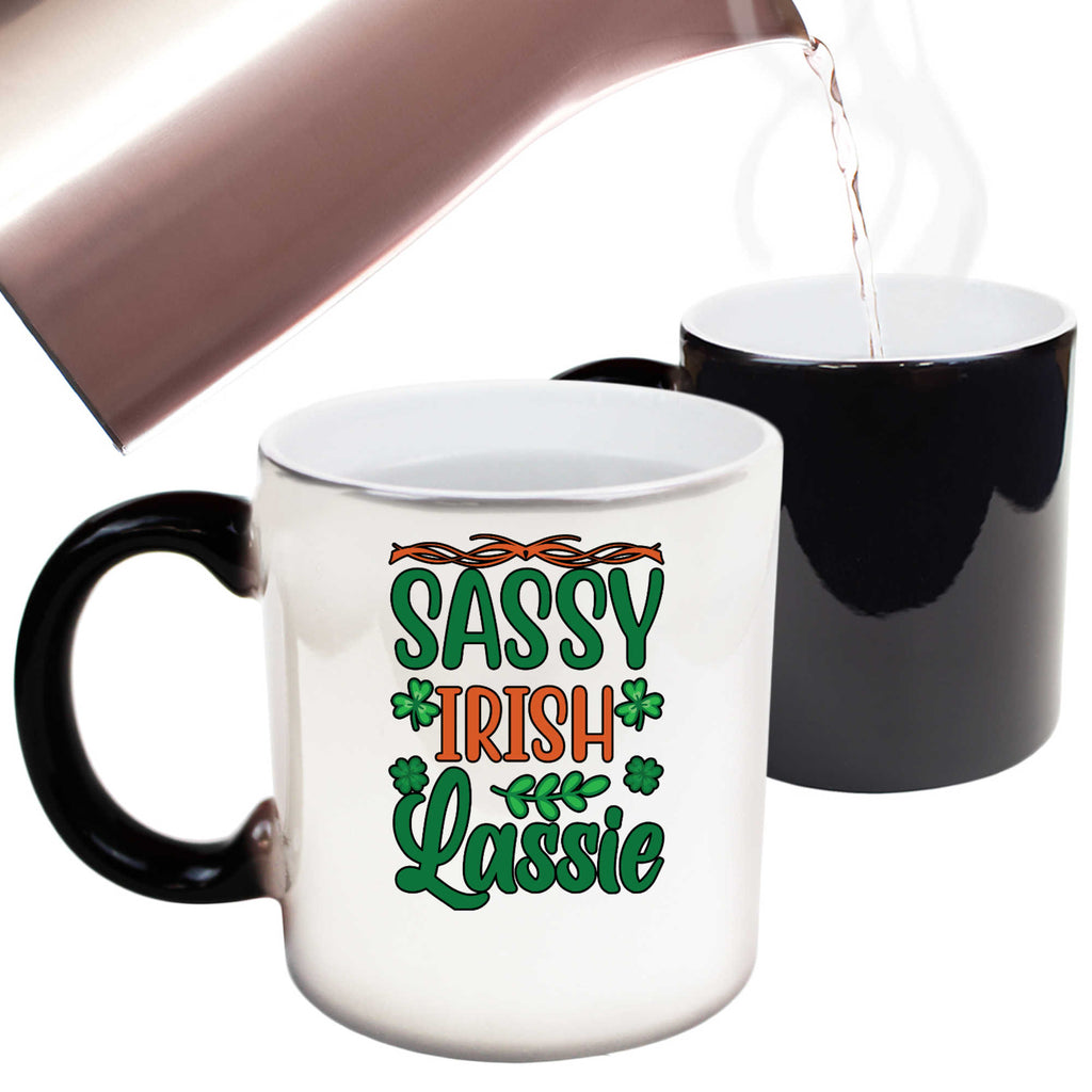 Sassy Irish Lassie Girl St Patricks Day Ireland - Funny Colour Changing Mug