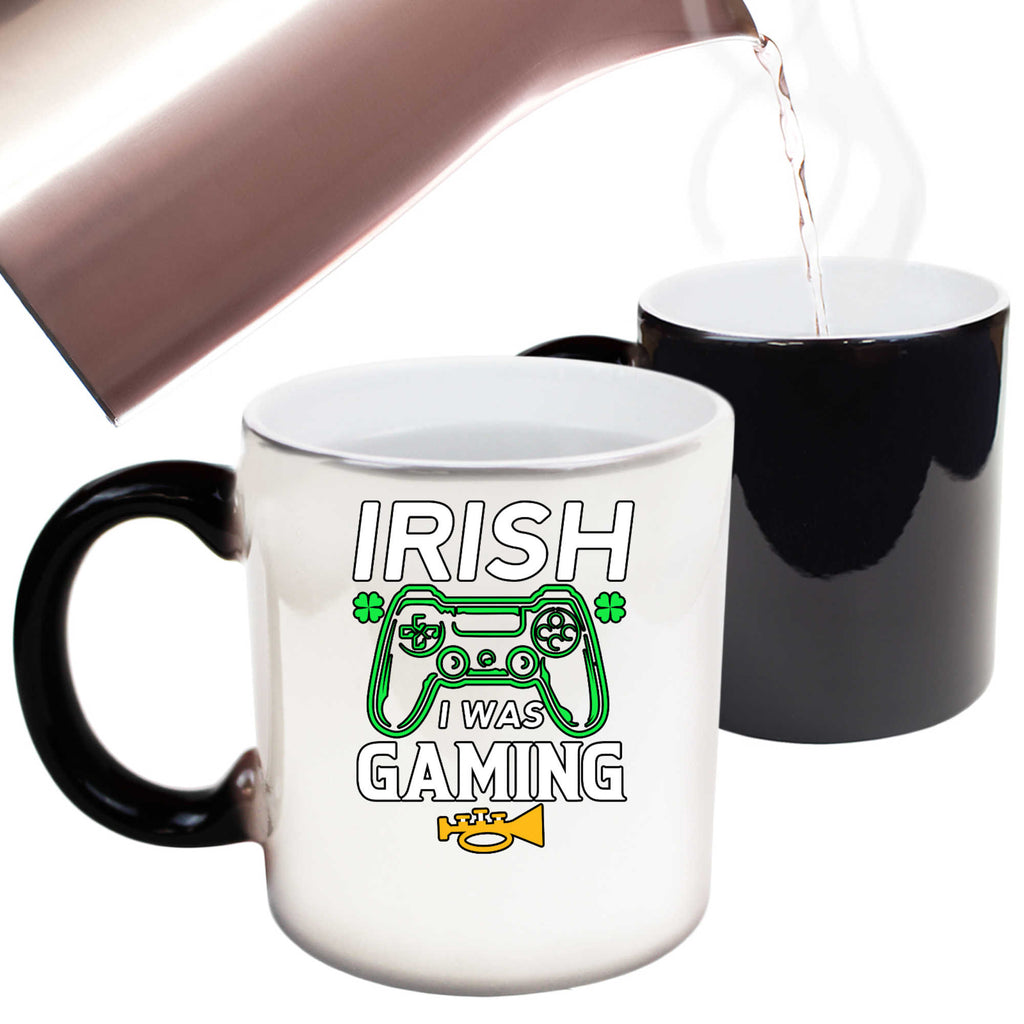 Irish I Was Gaming St Patricks Day Ireland - Funny Colour Changing Mug