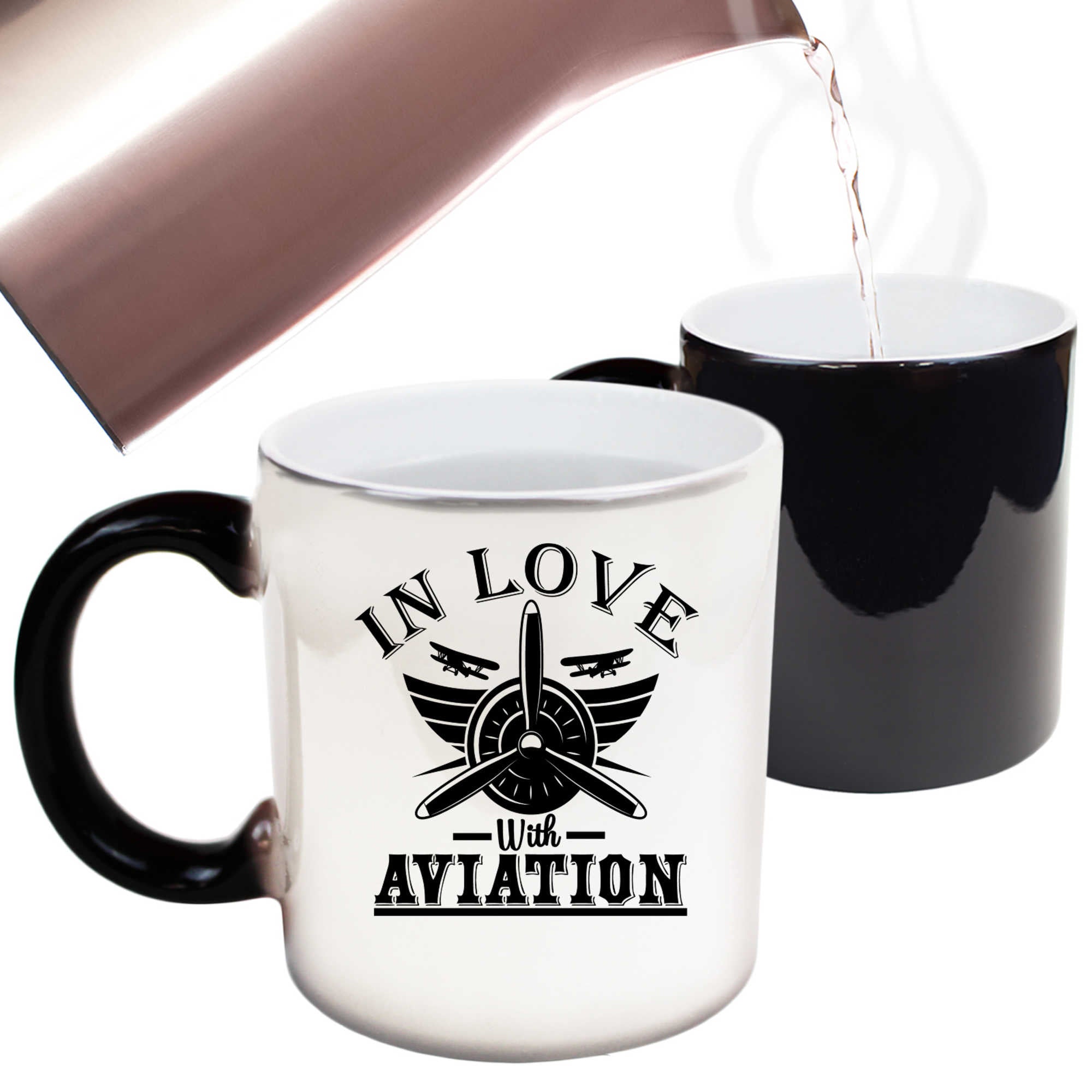 In Love With Aviation Plane - Funny Colour Changing Mug