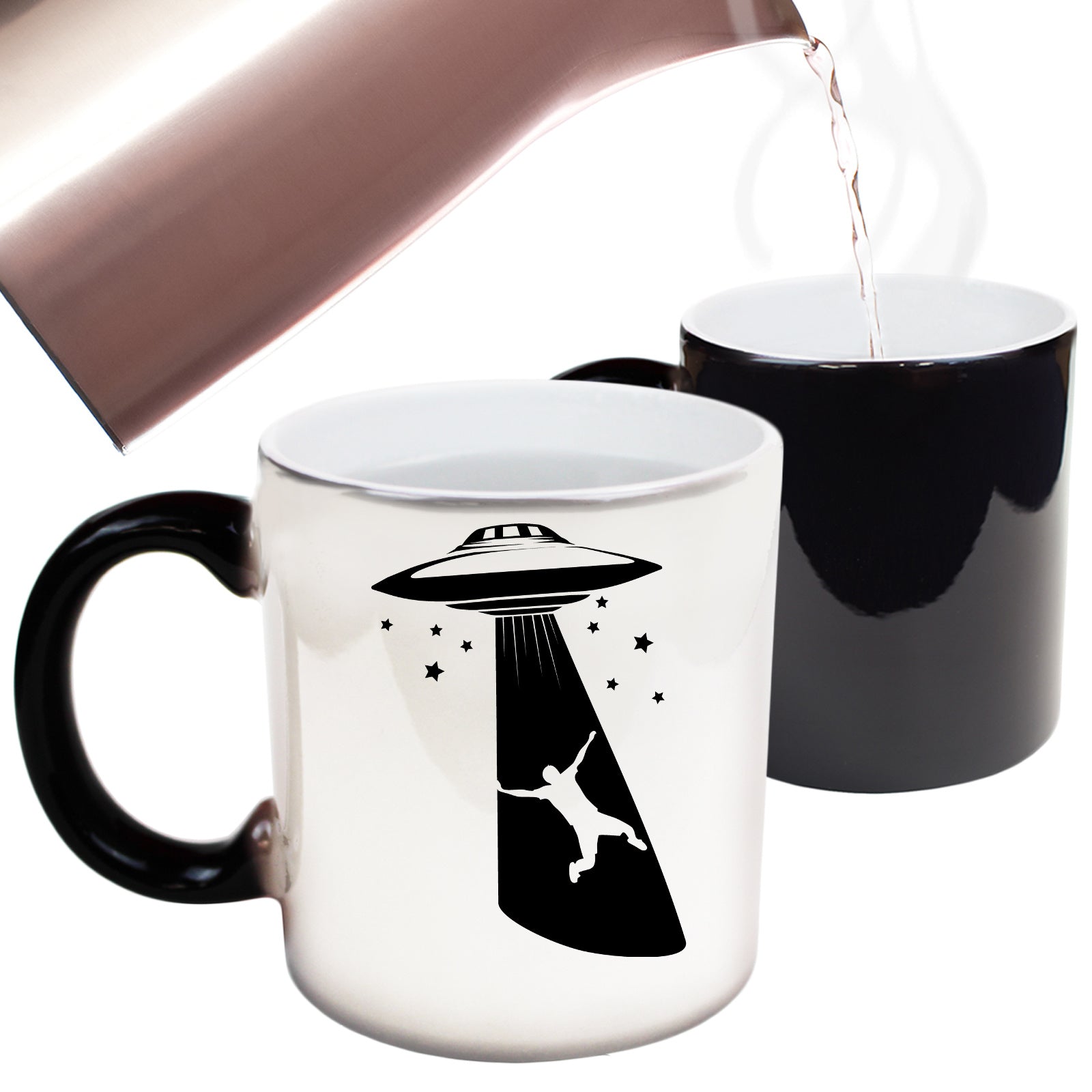 Ufo Sci Fi Abduction - Funny Colour Changing Mug