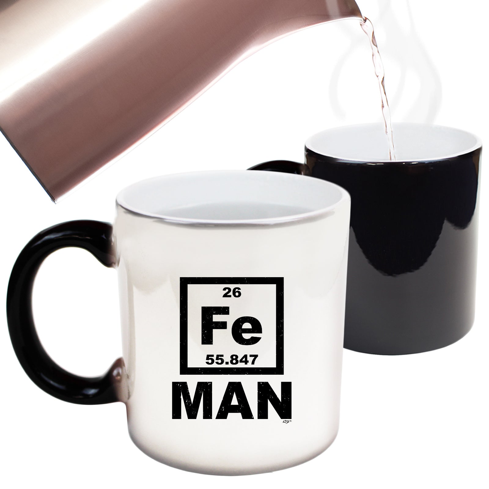 Fe Iron Man Periodic - Funny Colour Changing Mug Cup