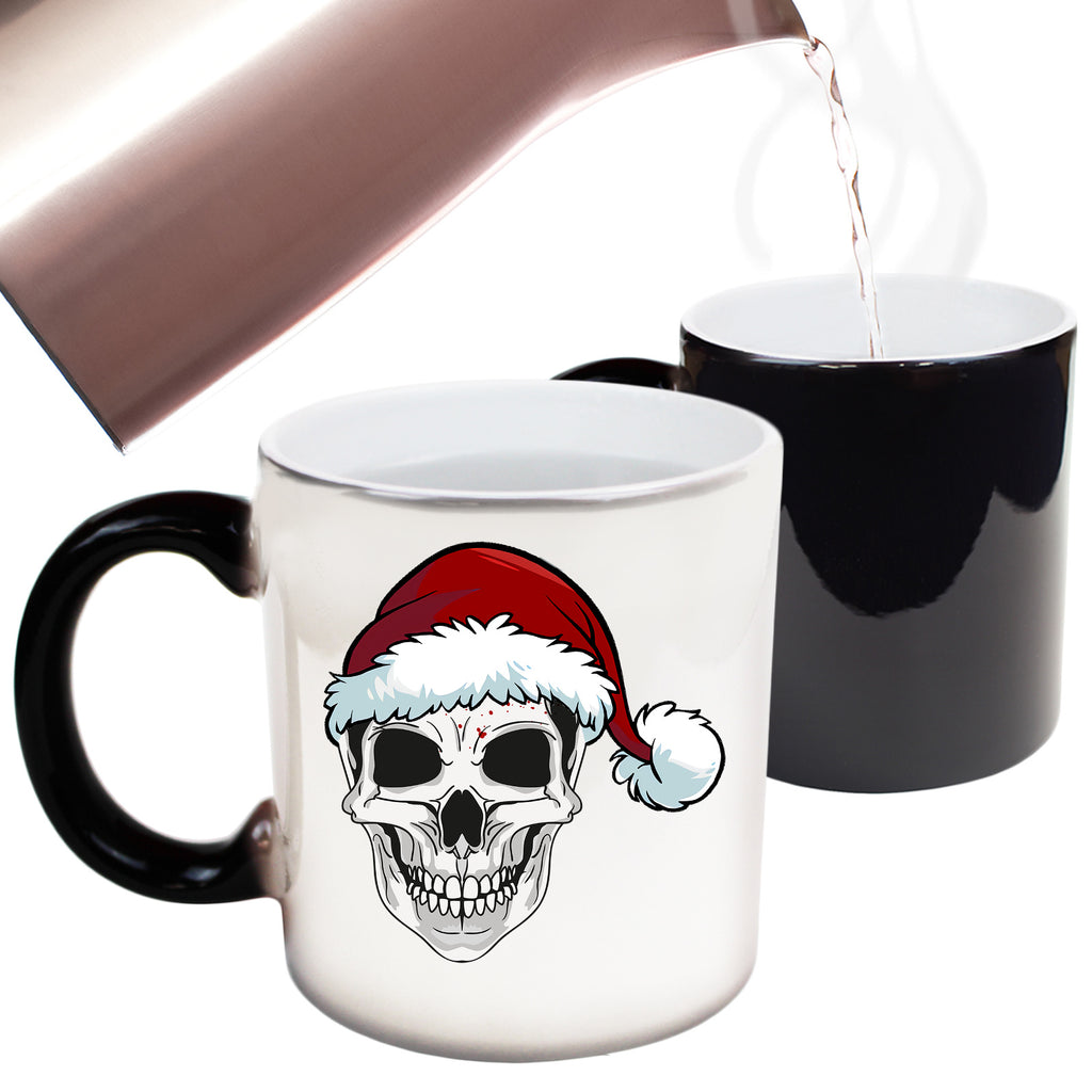 Santa Skull Christmas Xmas - Funny Colour Changing Mug