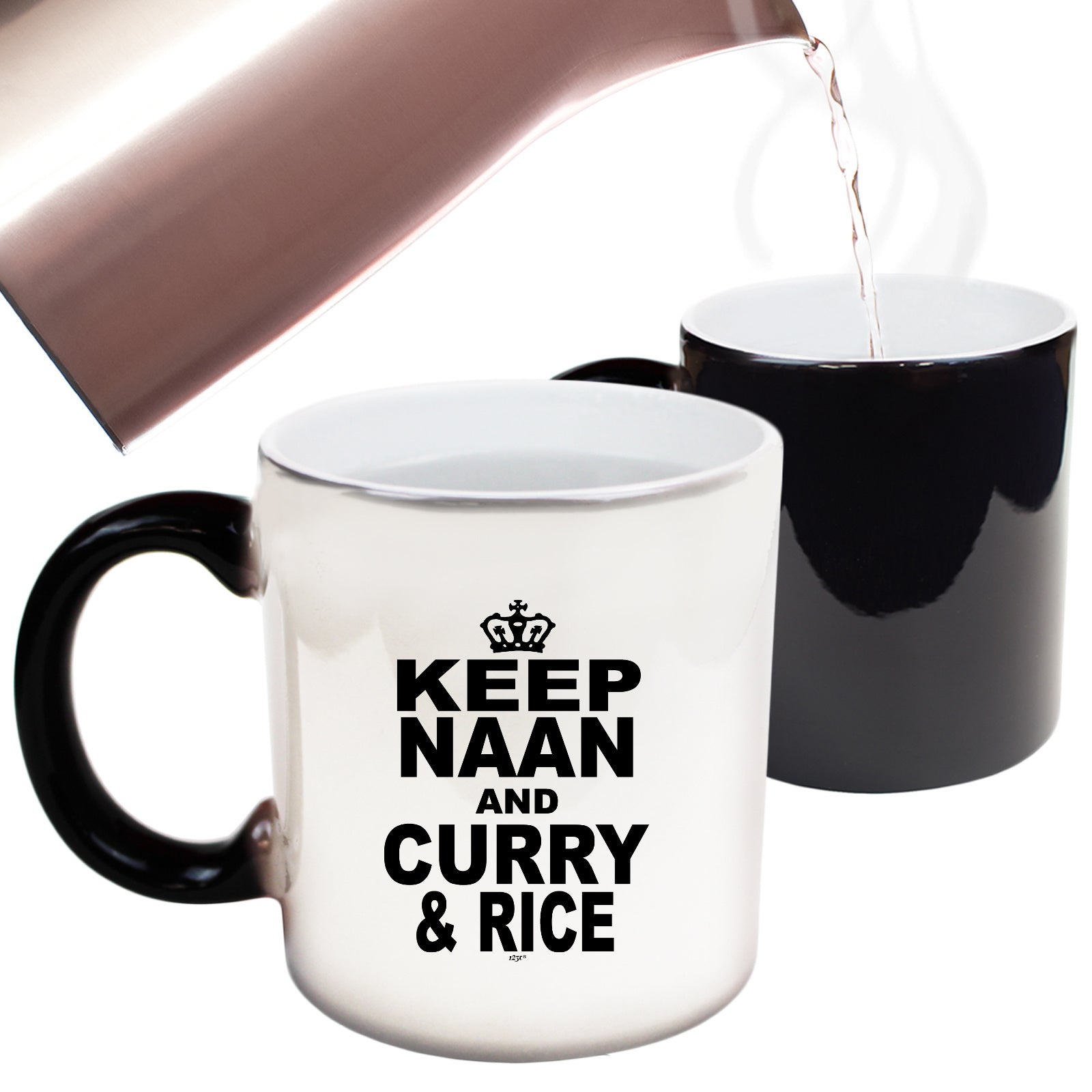Keep Naan And Curry And Rice - Funny Colour Changing Mug