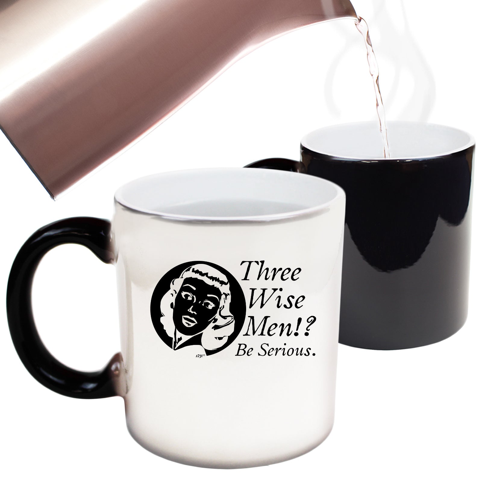 Three Wise Men Be Serious - Funny Colour Changing Mug