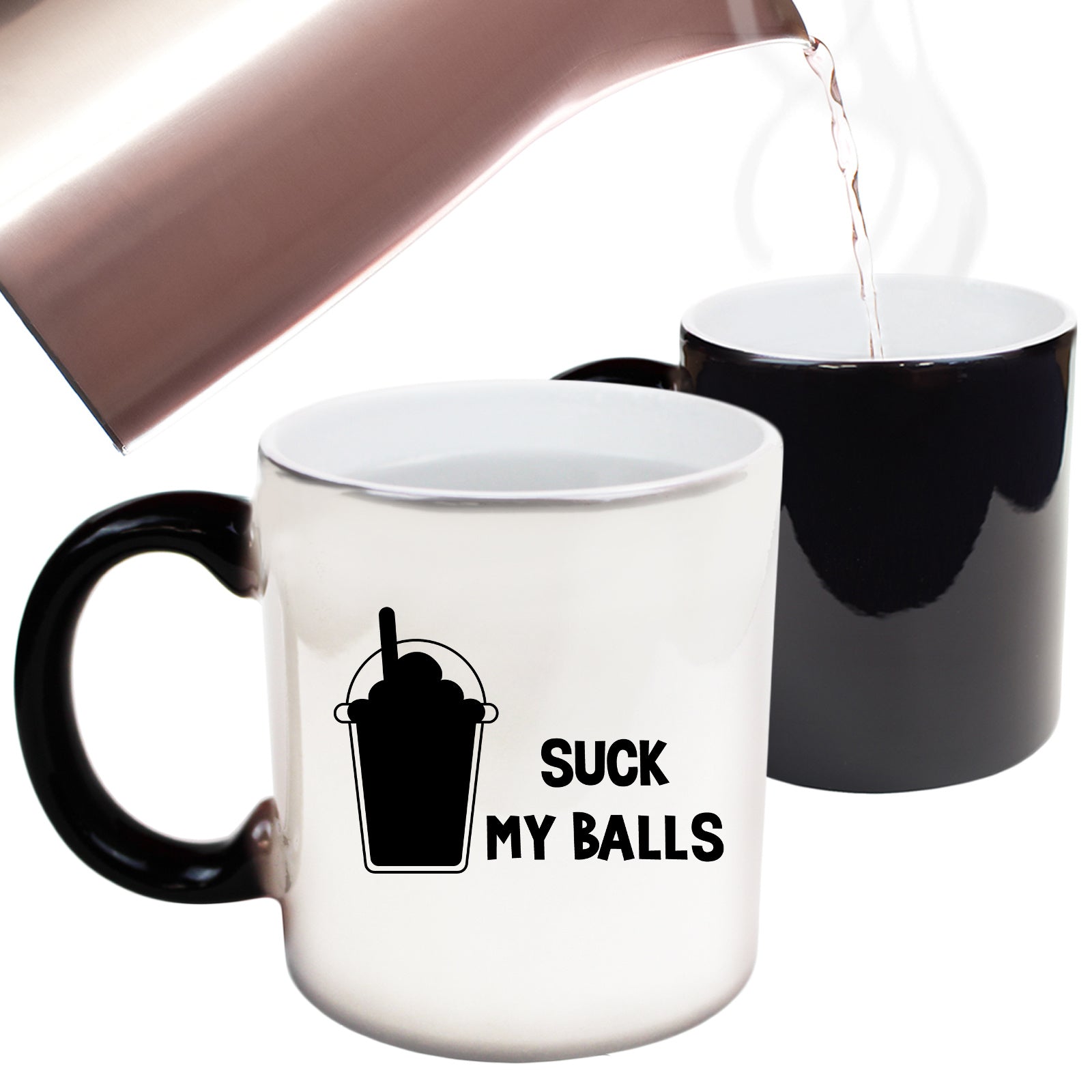 Boba Bubble Tea Suck My Balls - Funny Colour Changing Mug