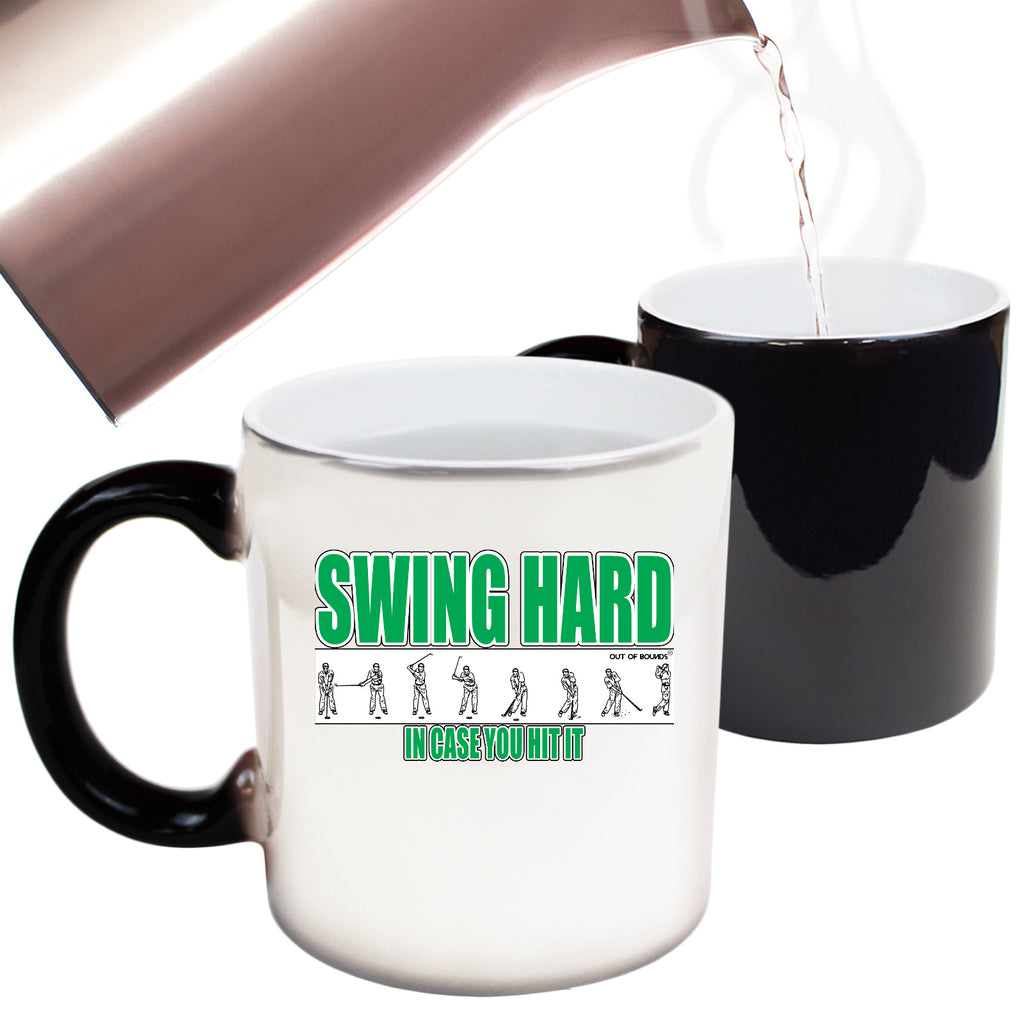 Oob Swing Hard In Case You Hit It - Funny Colour Changing Mug