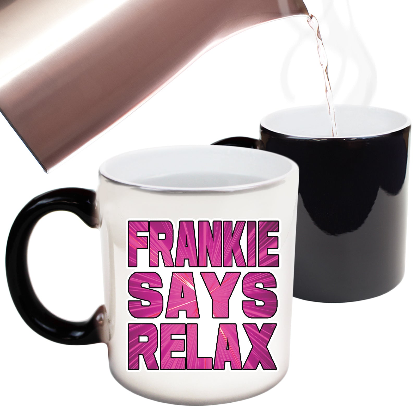 Frankie Pink Lazer - Funny Colour Changing Mug Cup