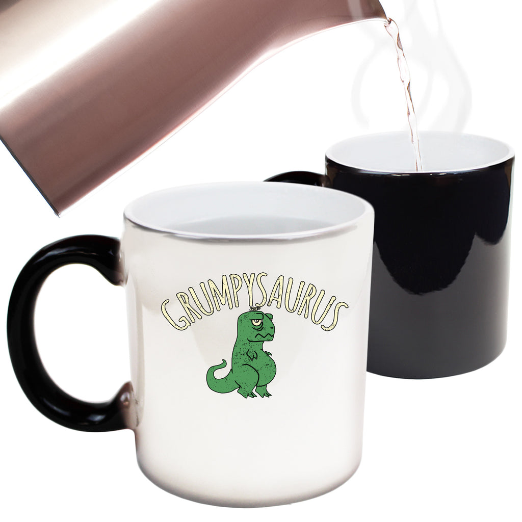 Grumpysaurus Dinosaur - Funny Colour Changing Mug Cup