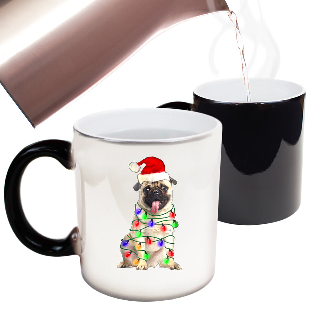 Pug Christmas Dog Xmas - Funny Colour Changing Mug