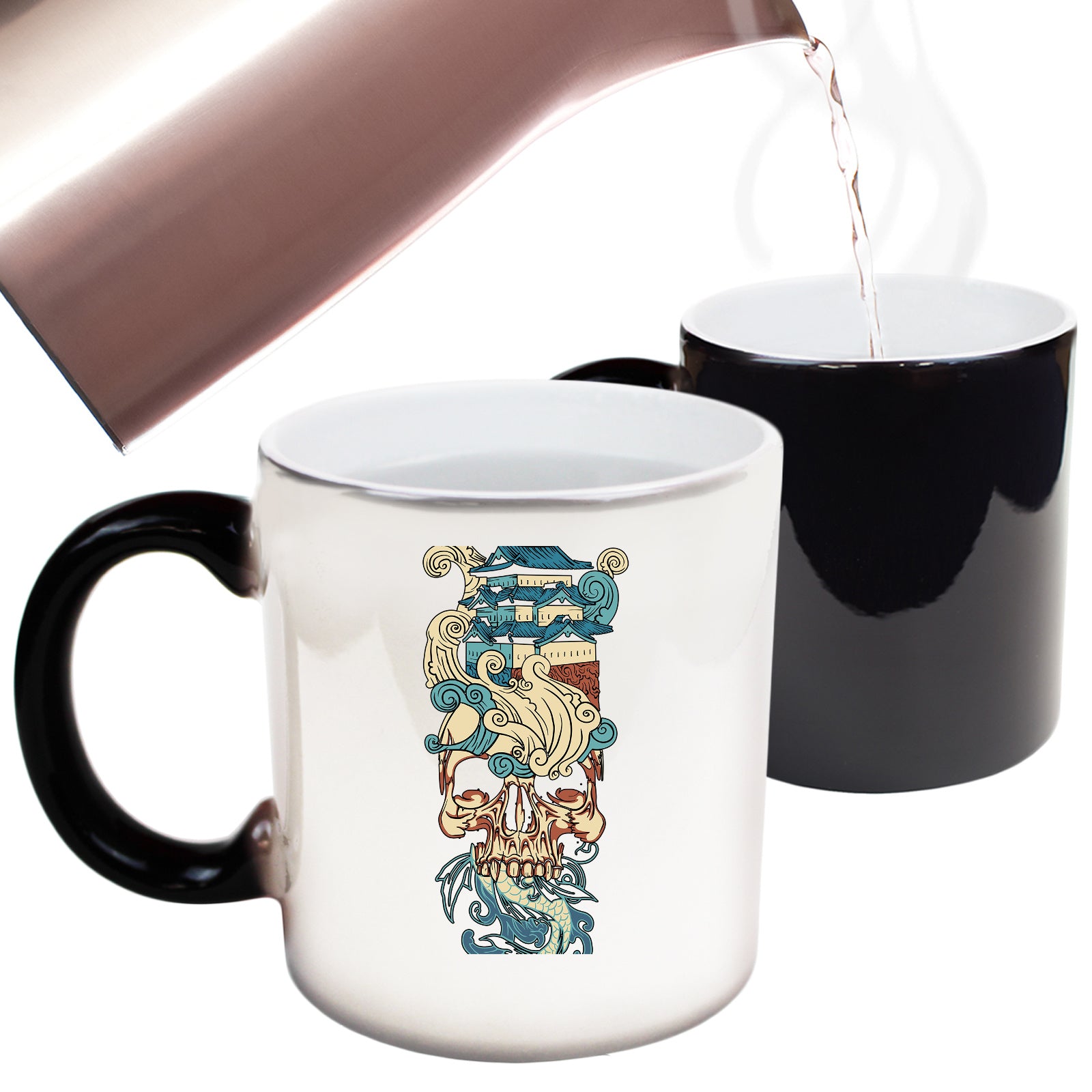 Temple Skull Koi - Funny Colour Changing Mug