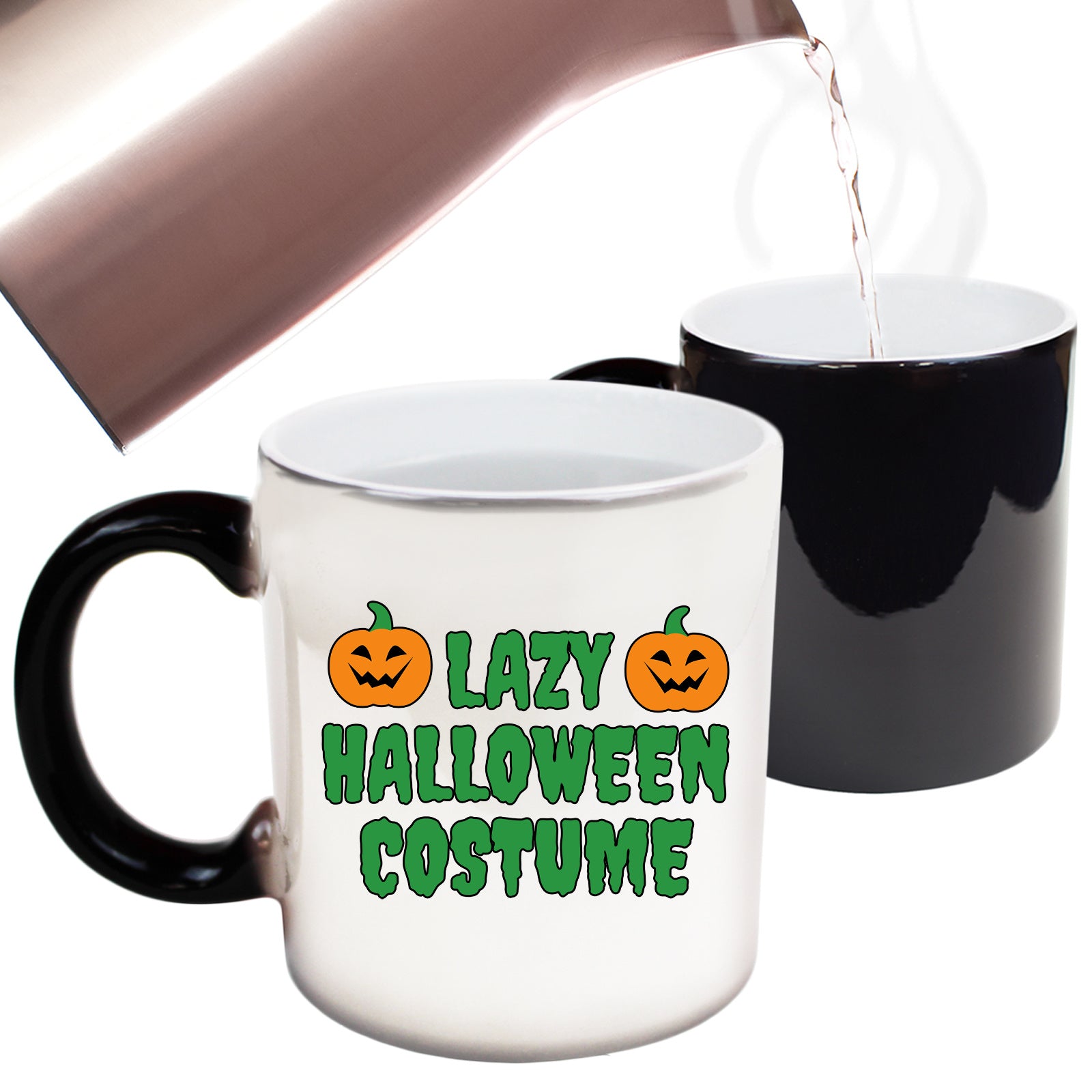 Lazy Halloween Costume - Funny Colour Changing Mug