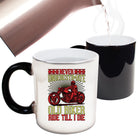 Never Underestimate Old Miker Motorbike Motorcycle - Funny Colour Changing Mug