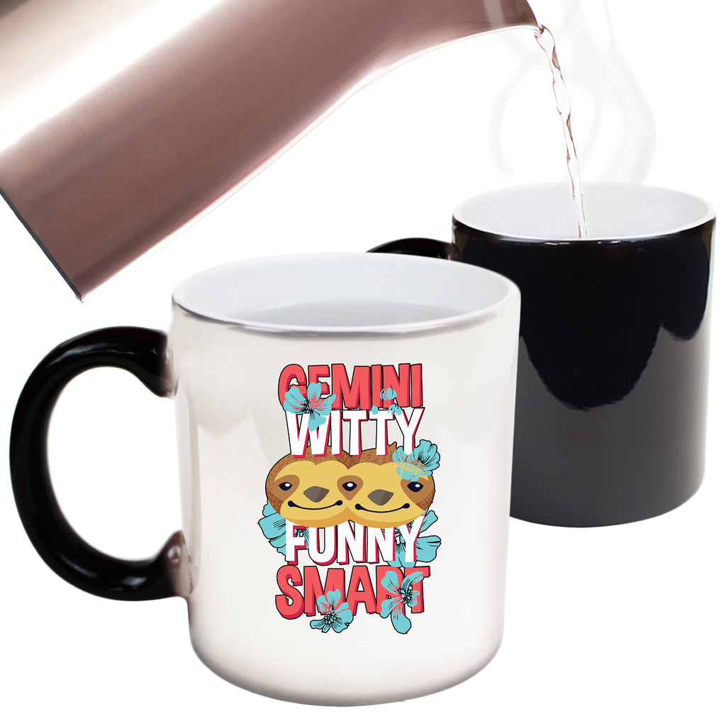 Gemini Twins Birthday Witty Funny Smart - Funny Colour Changing Mug