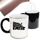 Pm Going Downhill Fast Ski - Funny Colour Changing Mug