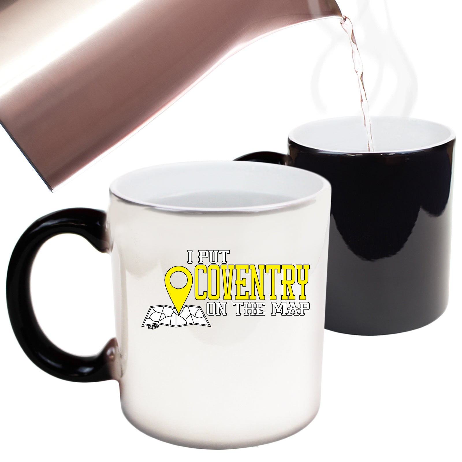 Put On The Map Coventry - Funny Colour Changing Mug