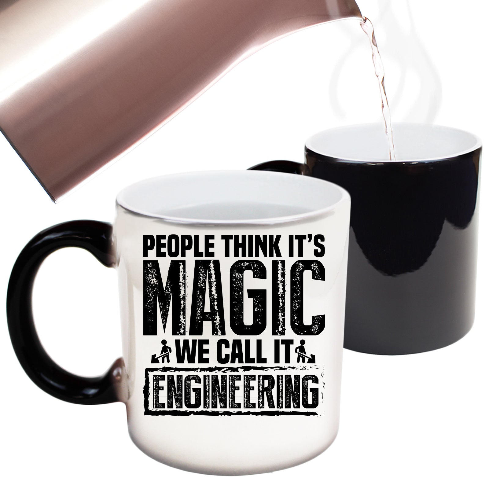 People Think Magic We Call It Engineering - Funny Colour Changing Mug