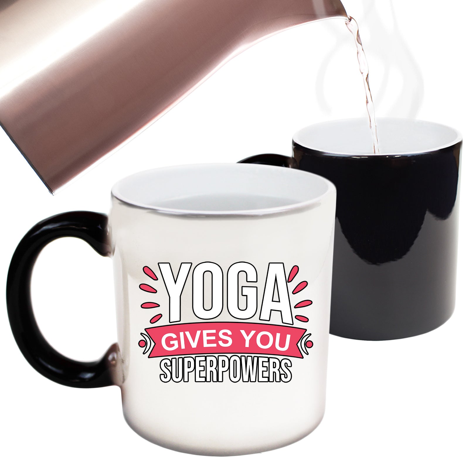 Yoga Gives You Superpowers - Funny Colour Changing Mug