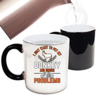 I Just Want To Pet My Donkey And Ignore Of All My Adult Problems - Funny Colour Changing Mug