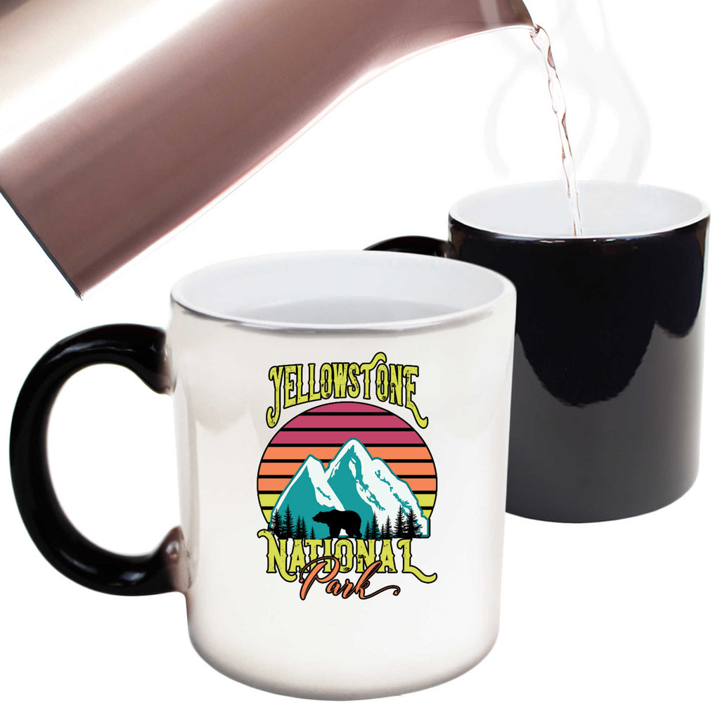 Yellowstone National Park Bear - Funny Colour Changing Mug