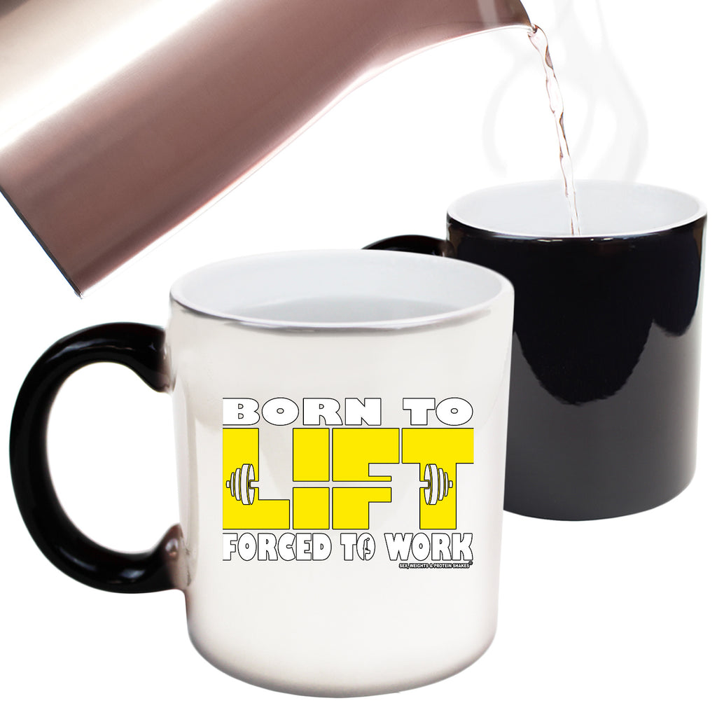 Swps Born To Lift - Funny Colour Changing Mug