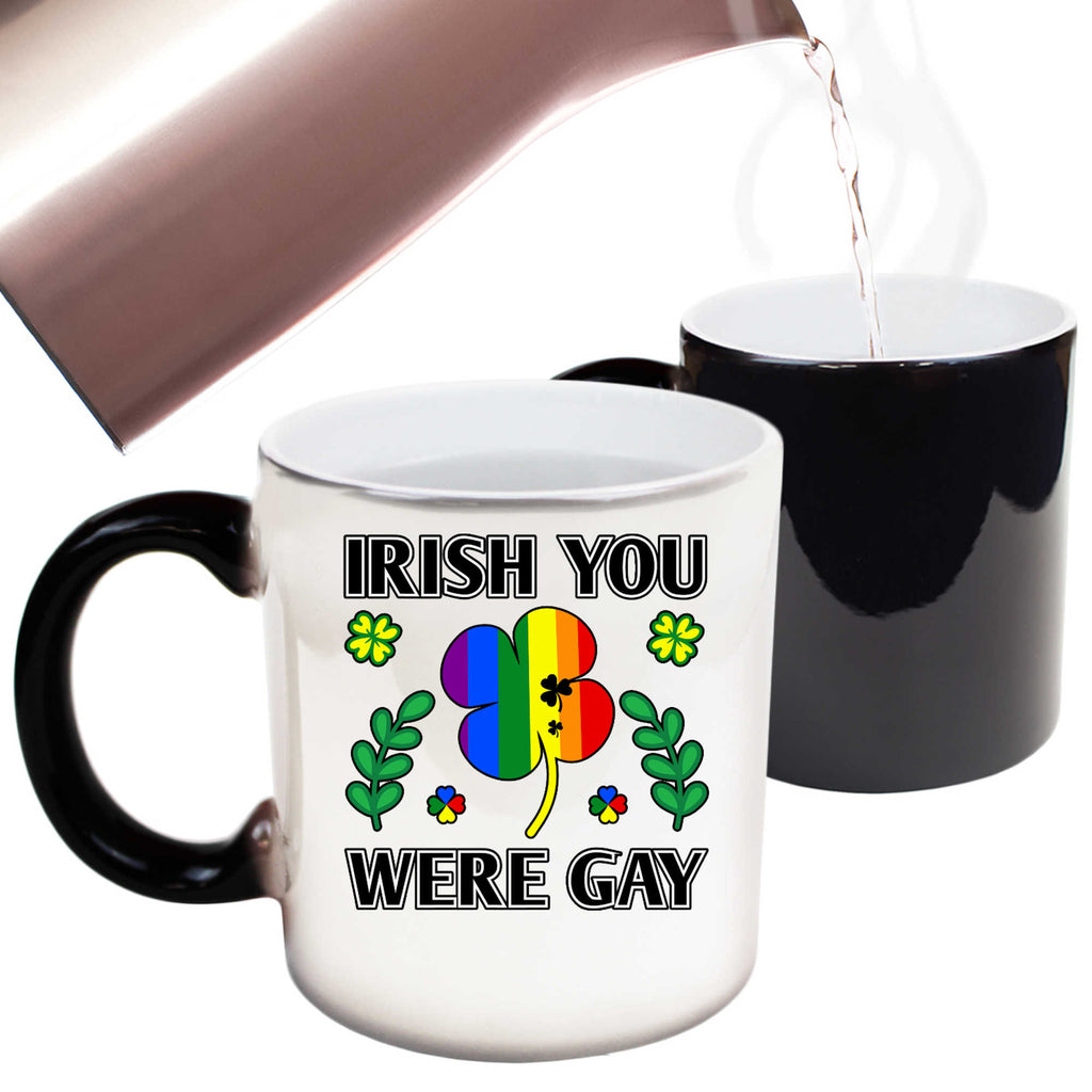 Irish You Were Gay St Patricks Day Ireland - Funny Colour Changing Mug