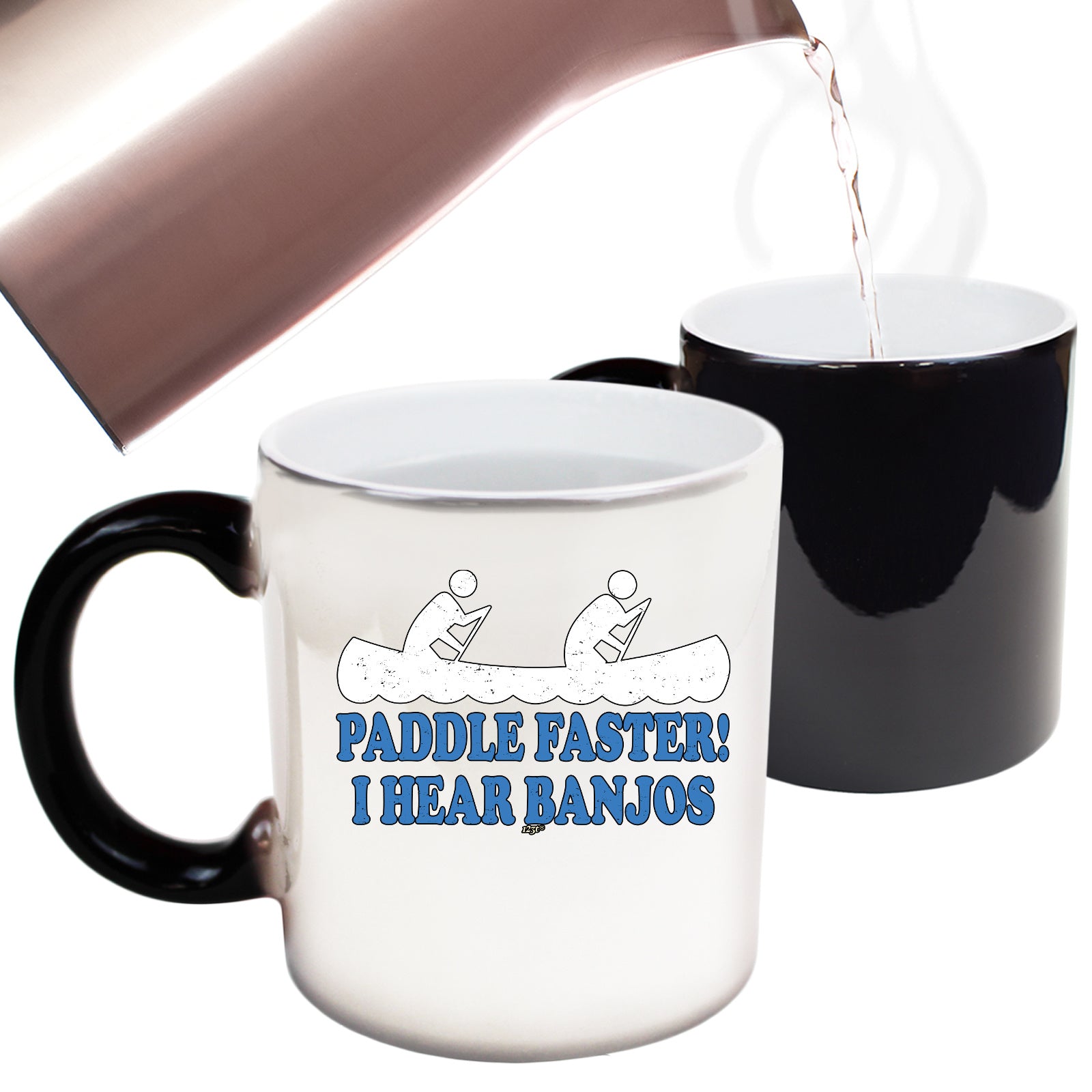 Paddle Faster Hear Banjos - Funny Colour Changing Mug