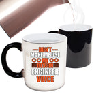 Dont Make Me Use My Design Engineering Voice - Funny Colour Changing Mug