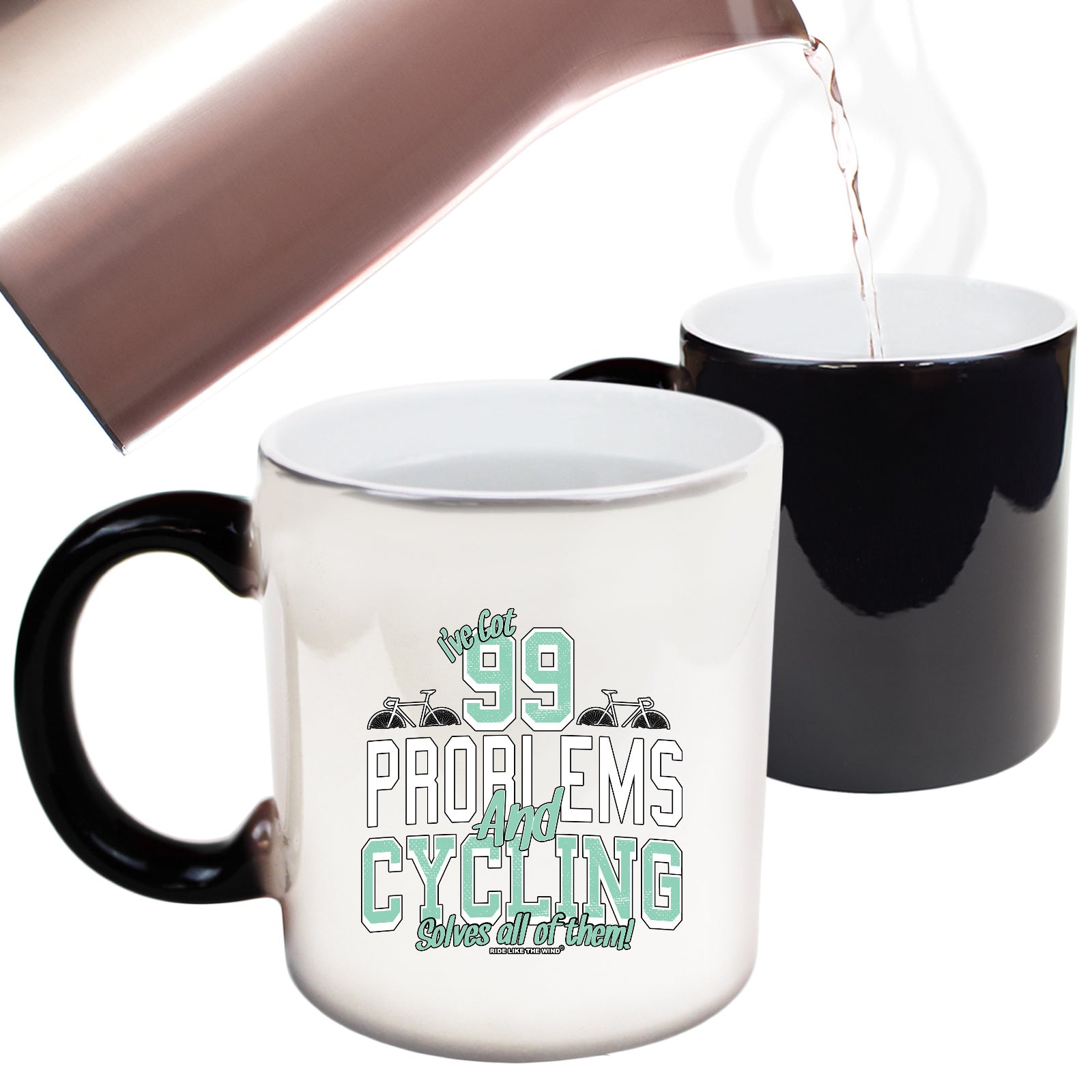 Rltw Ive Got 99 Problems Cycling - Funny Colour Changing Mug