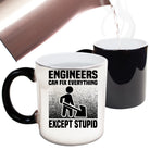 Engineers Can Fix Everything Except Stupid - Funny Colour Changing Mug