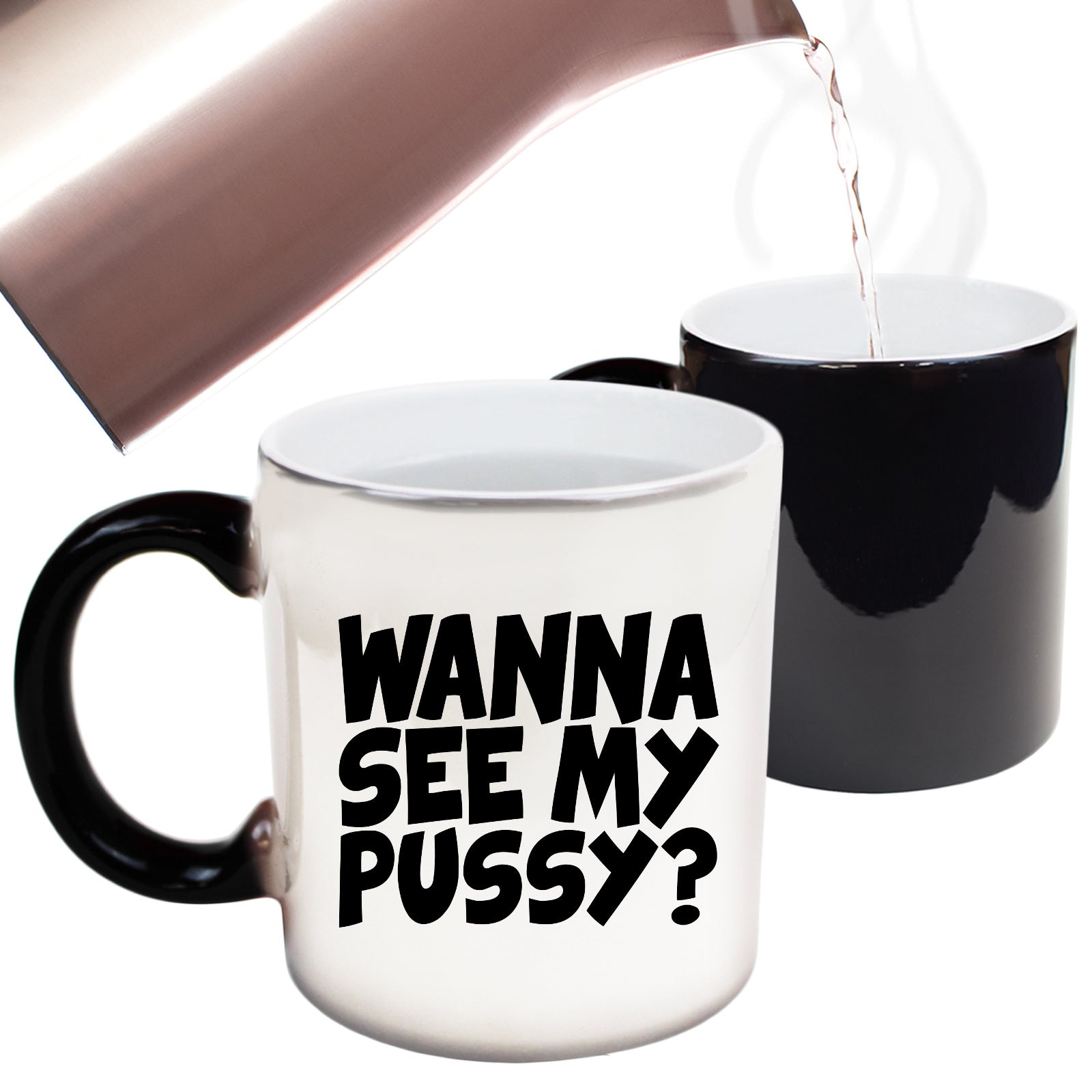Wanna See My Pussy - Funny Colour Changing Mug