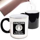 Caution Eargasm In Progress - Funny Colour Changing Mug Cup