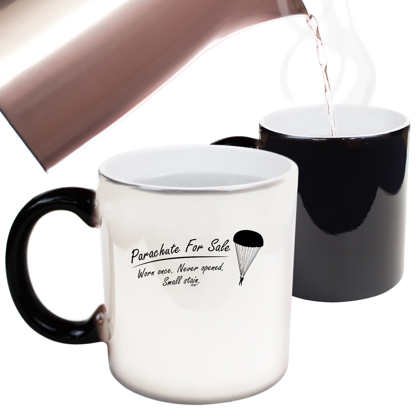 Parachute For Sale Worn Once - Funny Colour Changing Mug