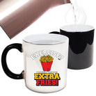 Extra Fries Exercise - Funny Colour Changing Mug Cup