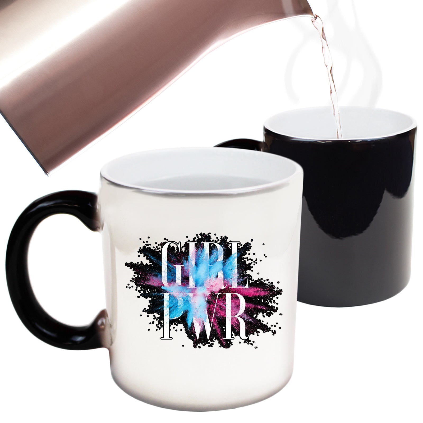 Girl Power Pwr - Funny Colour Changing Mug