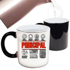 Principal School  Teacher Sarcastic Humour - Funny Colour Changing Mug