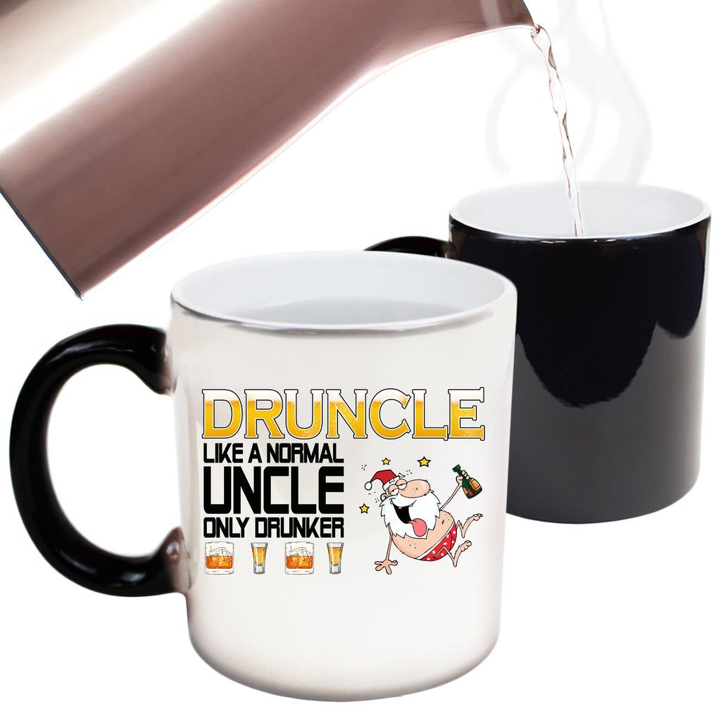 Druncle Like A Normal Uncle Christmas - Funny Colour Changing Mug