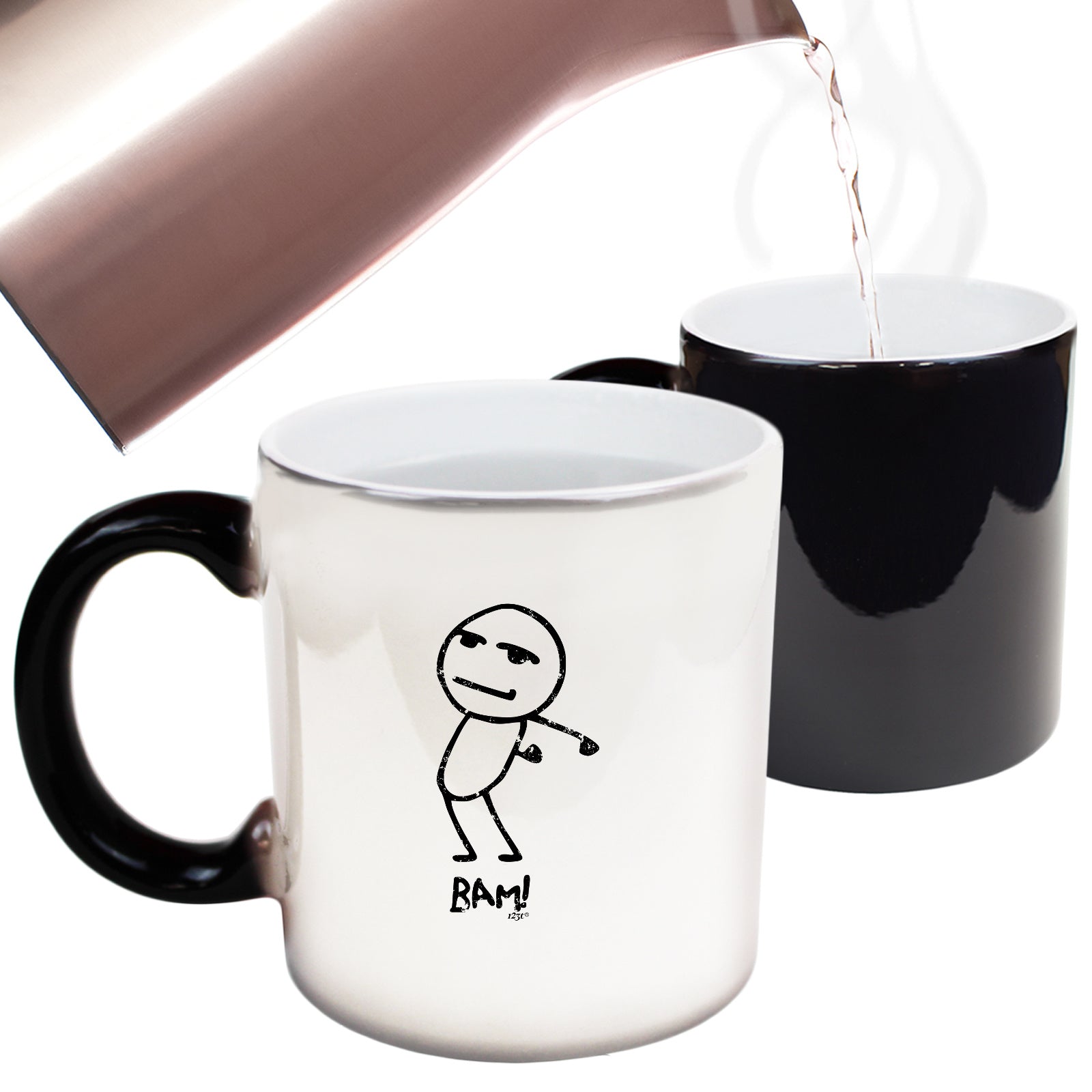 Bam Stickman - Funny Colour Changing Mug Cup